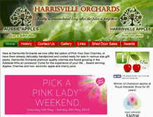Tablet Screenshot of harrisvilleorchards.com